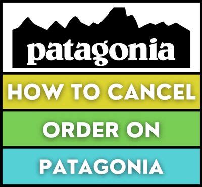 patagonia guarantee|patagonia cancel order.